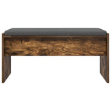 Hall Bench with Cushion Smoked Oak 83 x 38 x 40 cm 891556