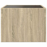 Coffee Table with Infinity LED Sonoma Oak 40x40x30 cm 847597