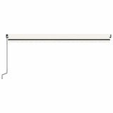 Manual Retractable Awning with LED 500x300 cm Cream 3069142
