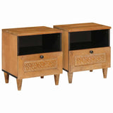 Bedside Cabinet 2 pcs Light Brown 40 x 33 x 46 cm 4018087