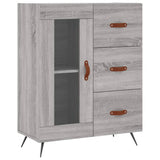 Highboard Grey Sonoma 69,5x34x180 cm Engineered Wood 3198575