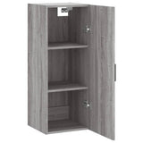 Wall Mounted Cabinet Grey Sonoma 34.5x34x90 cm 828866