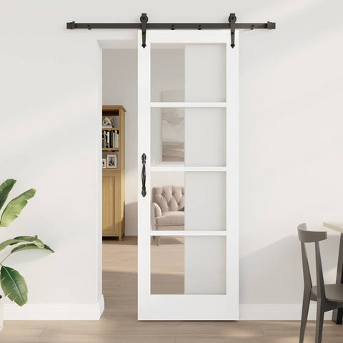 Sliding Door Manual ORKDAL White 73.5 x 211 cm Wood and metal 3332438