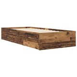 Bed Frame with Storage Old Wood 80 x 200 cm Engineered Wood 3429608