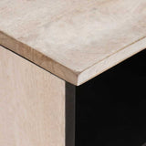 TV Cabinet Bleached White 80 x 33 x 46 cm Solid Mango Wood 4018133