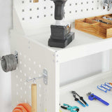 Tool Trolley White 65 x 35 x 111 cm Cold-rolled Steel 874547