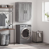 Wall Mounted Cabinet Grey Sonoma 69.5x34x90 cm Engineered Wood 830378