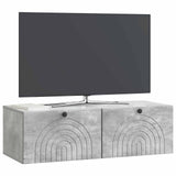 Wall-Mounted TV Cabinet Concrete Grey 99 x 41 x 30 cm 898188