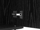 Sideboard Black Oak 60 x 35 x 70 cm Engineered Wood and Iron 881734