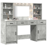 Dressing Table Set 3 pcs Concrete Grey Engineered Wood 3334284