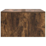 Coffee Table with Drawers Smoked Oak 70.5x70x40 cm 3328412