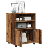 Rolling Cabinet Old Wood 60x48x81 cm Engineered Wood 853171