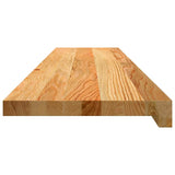 Stair Treads 8 pcs Light Brown 110x25x2 cm Solid Wood Oak 3282969