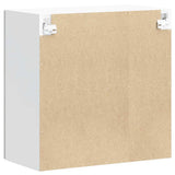 Kitchen Wall Cabinet with Glass Door Lucca Concrete Grey Engineered Wood 853911