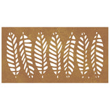 Garden Wall Decoration 105x55 cm Corten Steel Leaf Design 824500