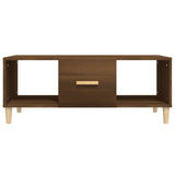 Coffee Table Brown Oak 102x50x40 cm Engineered Wood 817527