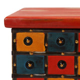 Storage Box Red 110x40x40 cm Solid Acacia Wood 247669