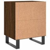 Bedside Cabinets 2 pcs Brown Oak 40x30x50 cm Engineered Wood 826811