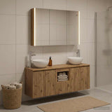 Bathroom Cabinet Set 4 pcs Artisan Oak Engineered Wood 3406350