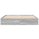 Bed Frame without Mattress Grey Sonoma 200x200 cm 3280991