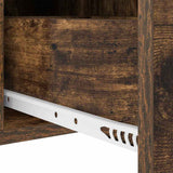 Bedside Cabinet with Drawer 2 pcs Smoked Oak 30 x 48 x 61 cm 859415