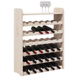 Wine Rack with Top Board 67.5x25x87 cm Solid Wood Pine 4007560