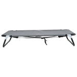 ZNTS Foldable Dog Bed Light Grey Metal Frame, Fabric Bed 42008218