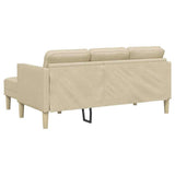 Sofa Set with Cushion Cream 173 x 131 x 67 cm Polyester 42001919