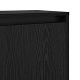 Sideboard Black Oak 97 x 29 x 75 cm Engineered Wood 875224