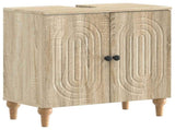 2 Piece Bathroom Cabinet Set ALKMAAR Sonoma Oak Engineered Wood 3417992