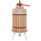 Fruit and Wine Press with Cloth Bag 24 L Oak Wood 144744
