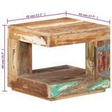 338008 Coffee Table 45x45x40 cm Solid Wood Reclaimed