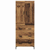 Highboard with Drawer 2 pcs Old Wood Engineered Wood 3415660