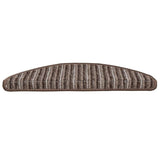 Self-adhesive Stair Mats 15 pcs Brown 56 x 17 x 3 cm 42011440