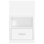 Wall-mounted Bedside Cabinets 2 pcs White 811008