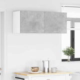 Hanging Cabinet 2 pcs Concrete Grey and White 50 x 31 x 40 cm 884153