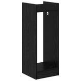 Plant Stand 2 pcs Black Oak 30 x 30 x 80 cm Engineered Wood 899581