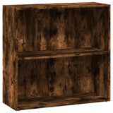 Bookcase Smoked Oak 80x30x77 cm Engineered Wood 857926