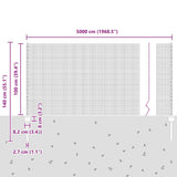 Fence and Post Green 1 x 50 m Steel 3336516