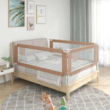 Toddler Safety Bed Rail Taupe 200x25 cm Fabric 10224