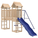 Outdoor Playset Blue Solid Pine Wood Large Durable Playset 3155825