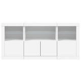 Sideboard with LED Lights White 142.5x37x67 cm 3209065