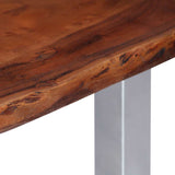 Coffee Table with Live Edges 115x60x40 cm Solid Acacia Wood 247828