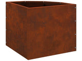 Corner Planter Rusty 30 x 30 x 35 cm Weathering steel 883660