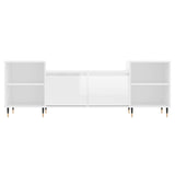 TV Cabinet High Gloss White 160x35x55 cm Engineered Wood 831334