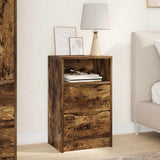 Bedside Table Smoked Oak 40 x 30 x 467 cm Engineered Wood 888917