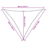ZNTS Sunshade Sail 160 g/m² Dark Green 5x5x6 m HDPE 311485