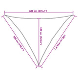 ZNTS Sunshade Sail 160 g/m² Dark Green 5x5x6 m HDPE 311485