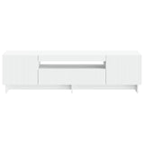 LED TV Cabinet White Engineered Wood 896025
