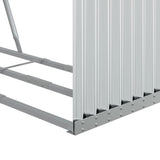 Log Holder Silver 120x45x210 cm Galvanised Steel 364592